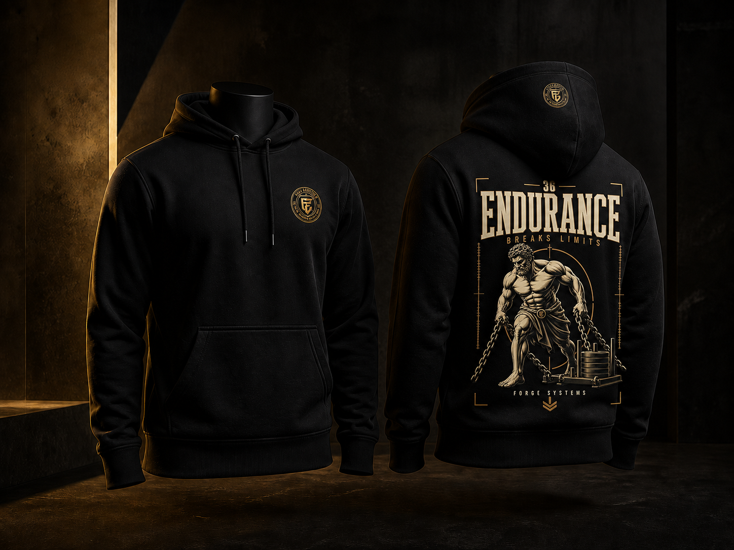 The Discipline Hoodie premium black hoodies